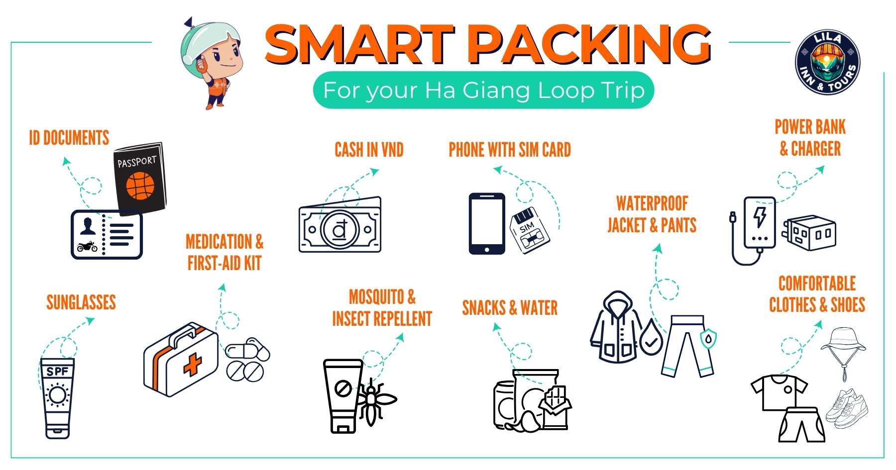 10 items packing list ha giang loop trip