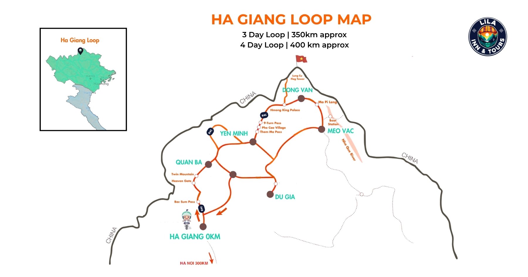 ha giang loop map