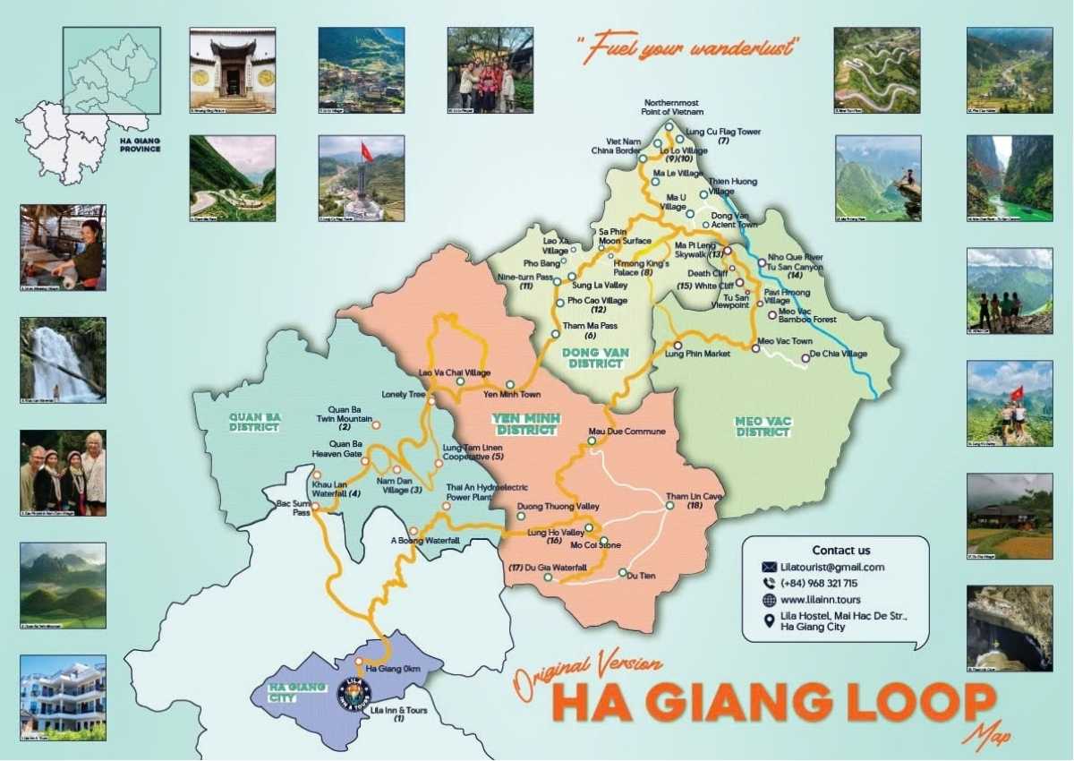 Discover Ha Giang Loop Map