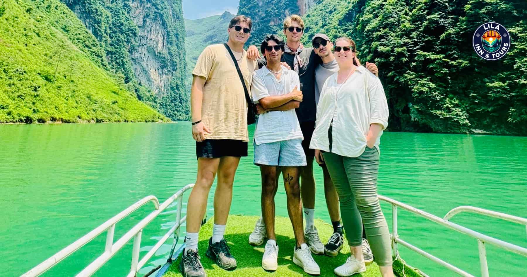 Tu San Canyon by boat