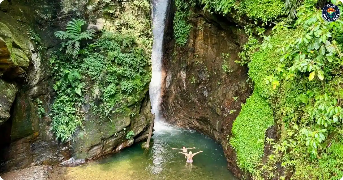 aboong waterfall in ha giang loop tour 2 day