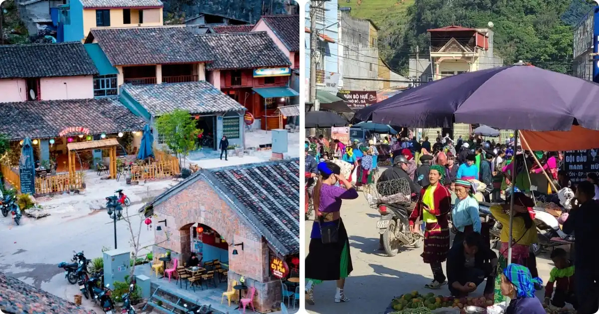 dong van ethnic market in ha giang loop tour 2 day