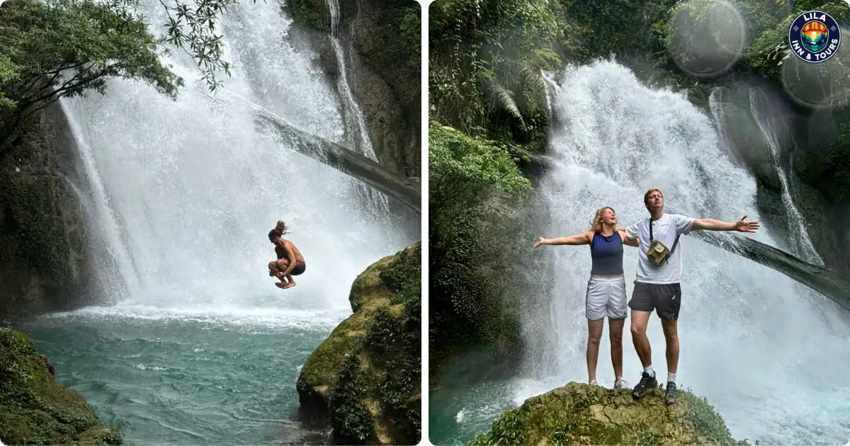 khau lan waterfall in ha giang loop cao bang tour 5 day