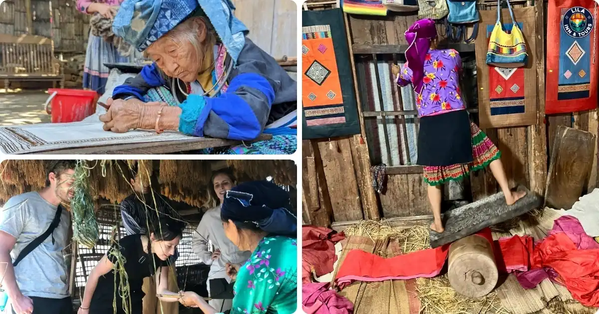 linen weaving village in ha giang loop tour 2 day