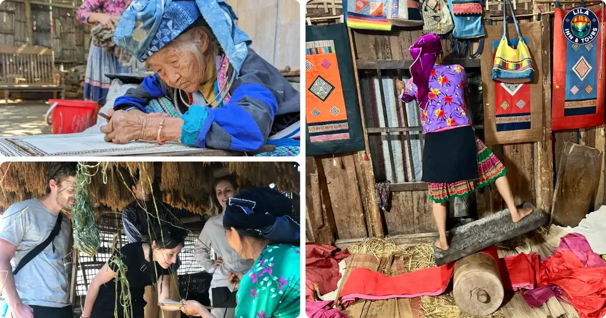 lung tam linen cooperative in ha giang loop cao bang tour 5 day