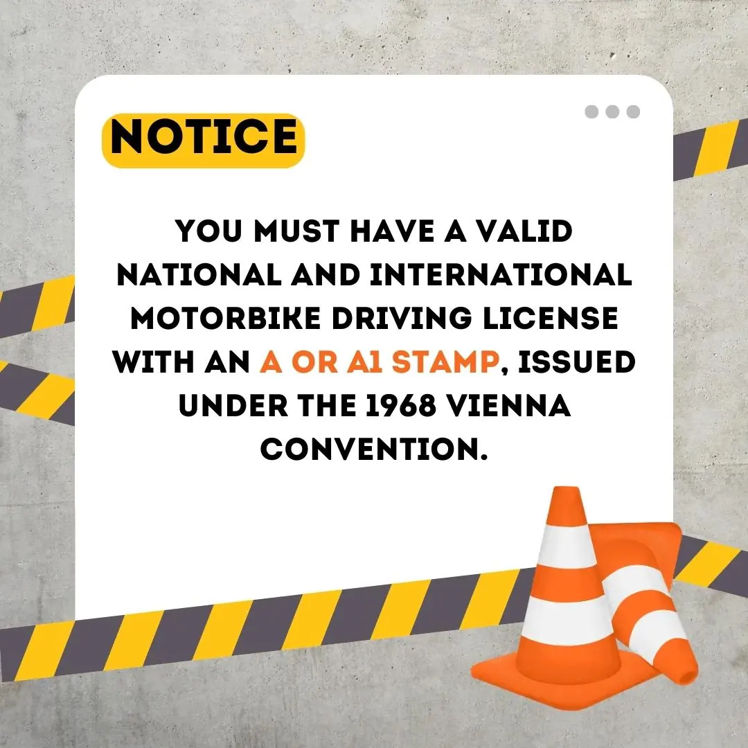 motorbike driving license