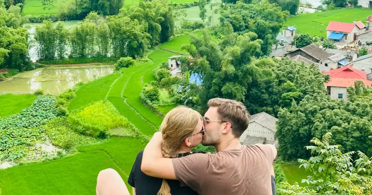 ngoc con village in ha giang loop cao bang tour