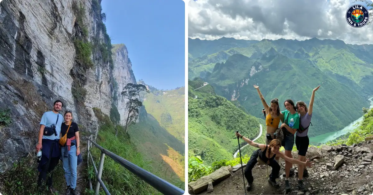 white cliff in ha giang loop cao bang tour 5 day