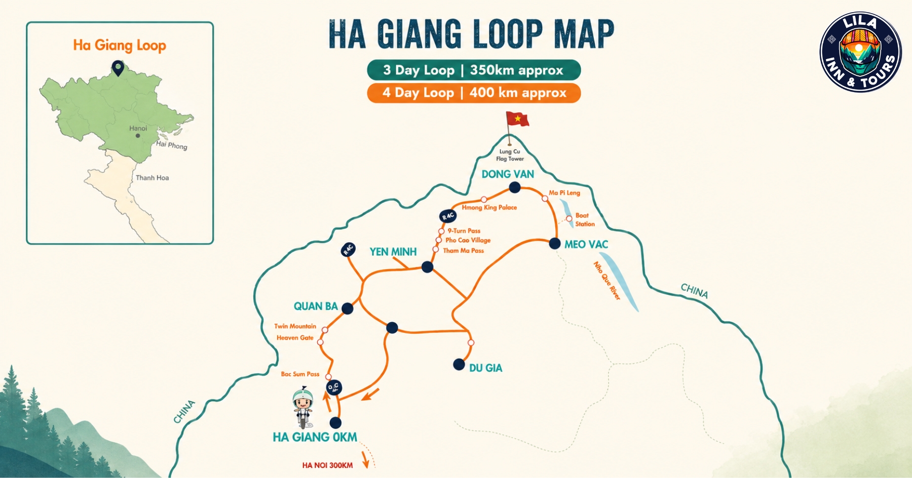 Ha Giang loop map